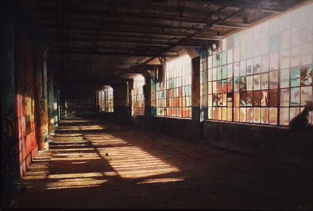 Automotive Factory - Stained Glass Window (SOLD)