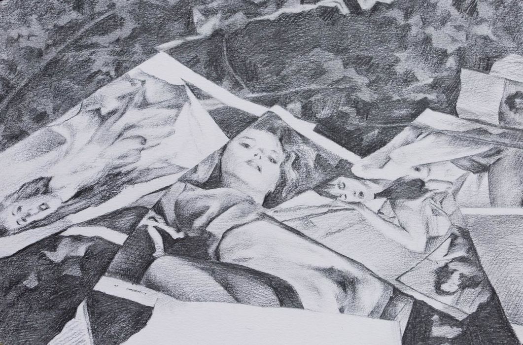 Study for Mocht Ich Zurucke Wieder Wanken (SOLD)