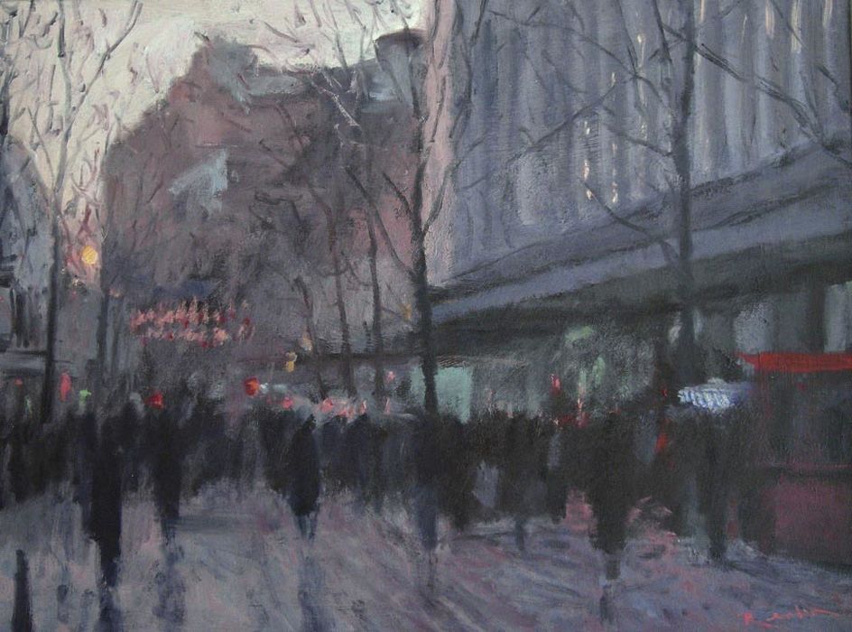 New Street Evening IV (SOLD)