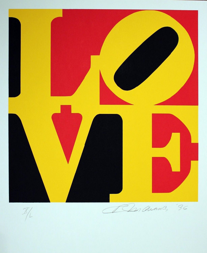 Red Yellow and Black Love (from Deluxe Book of Love) signed edition of 50